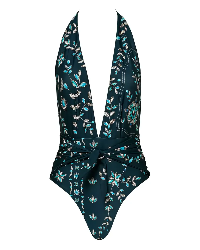 AGUA BENDITA Salm Relicario swimsuit - Blau Blau