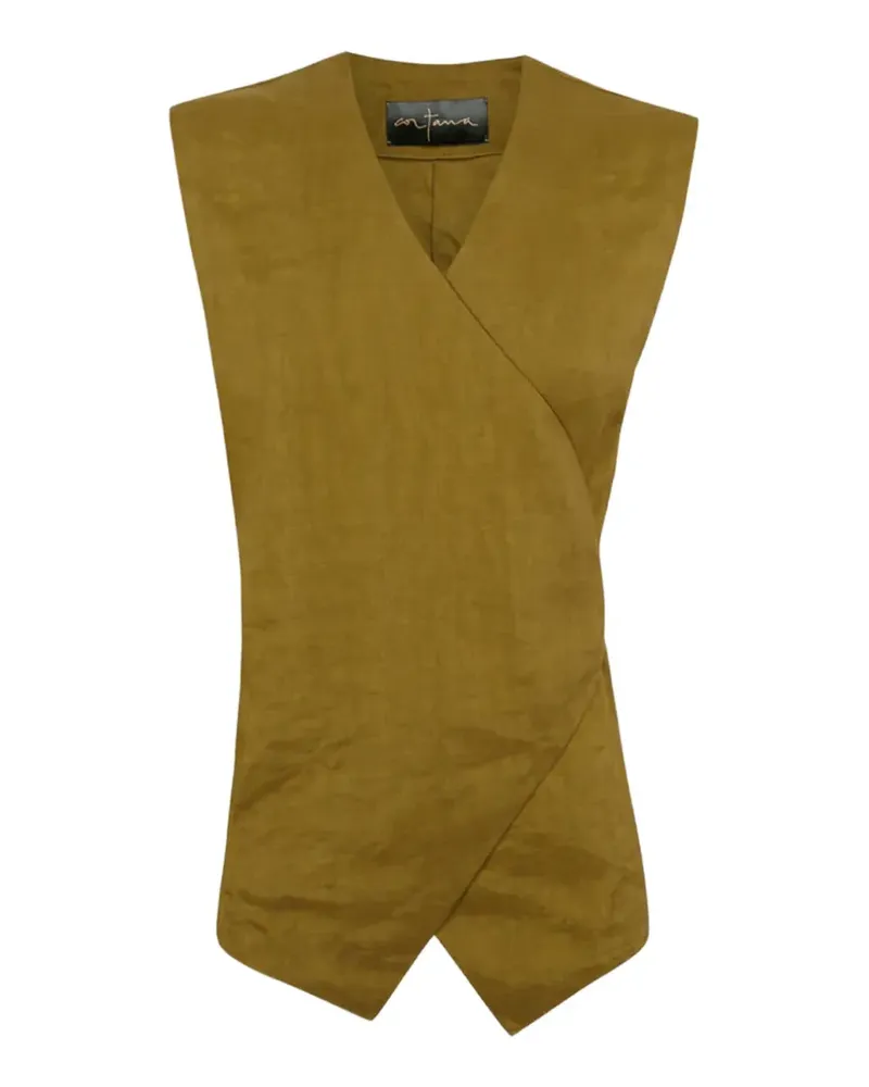 Cortana Elena wrap-style vest - Grün Grün