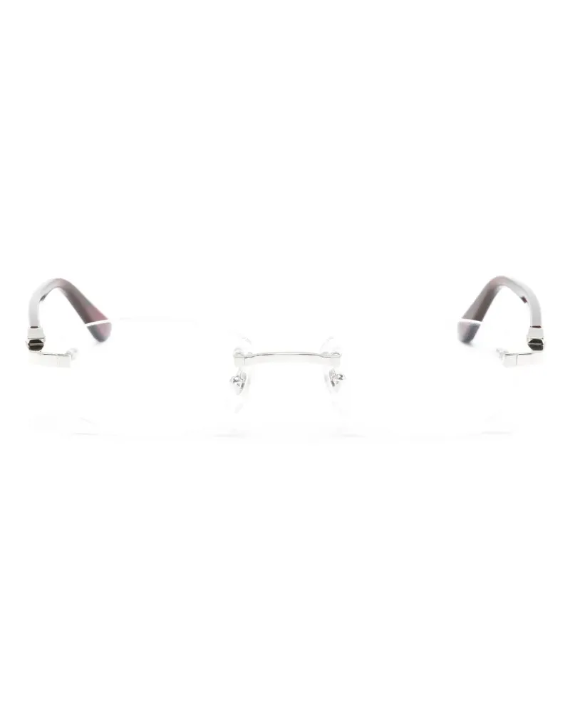 Cartier Rahmenlose Brille mit eckigen Gläsern - Rot Rot