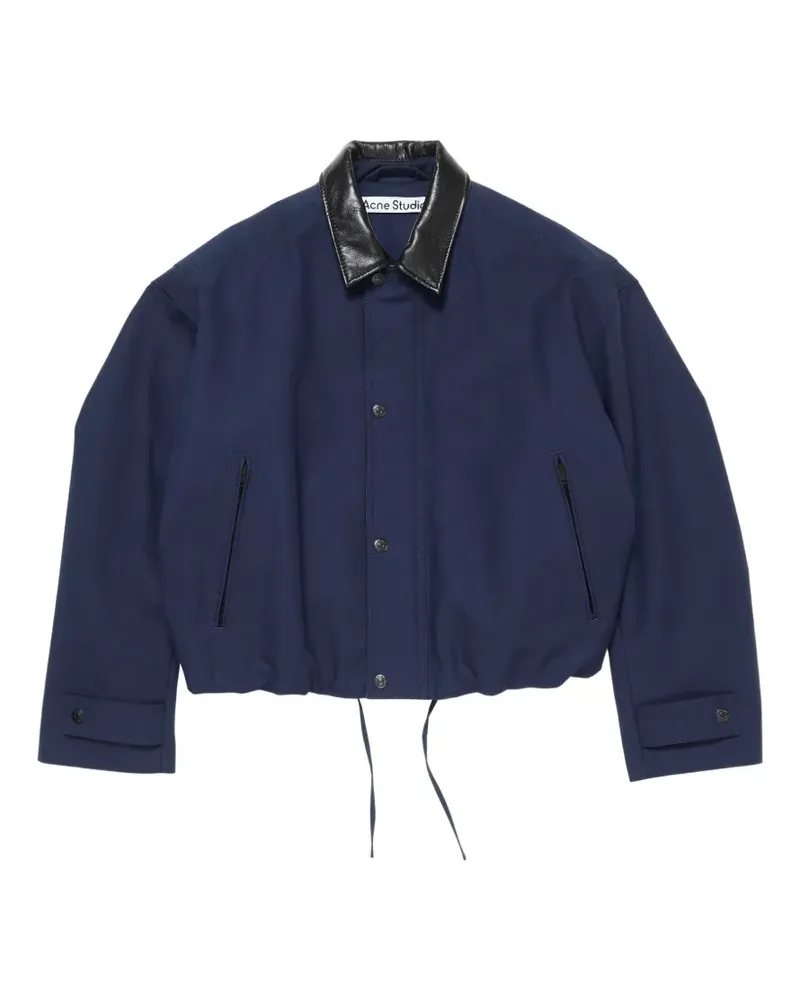 Acne Studios Bomberjacke mit Logo-Patch - Blau Blau