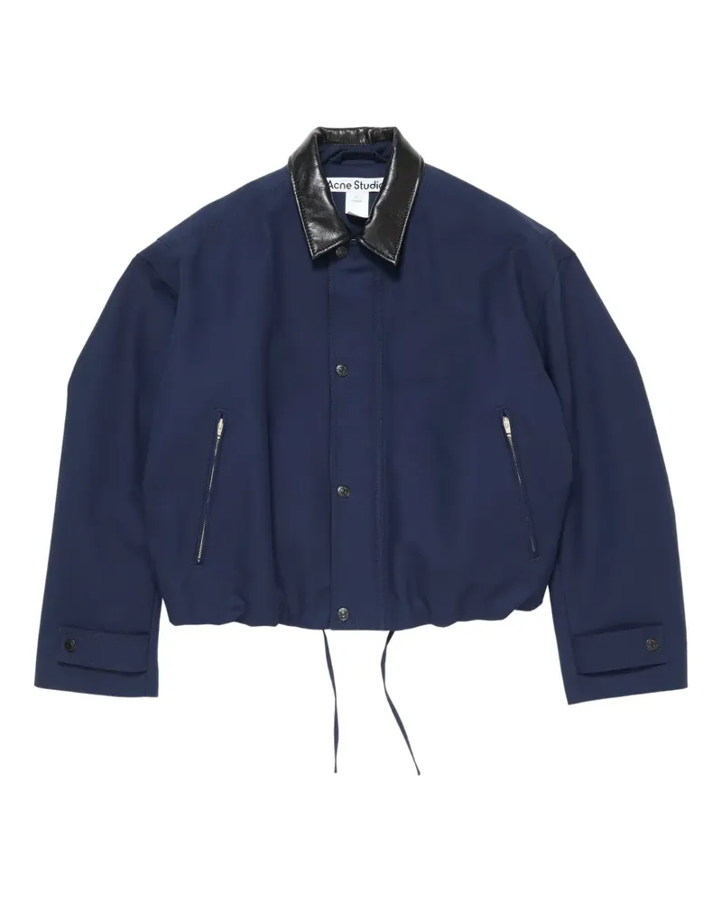 Acne Studios Bomberjacke mit Logo-Patch - Blau Blau