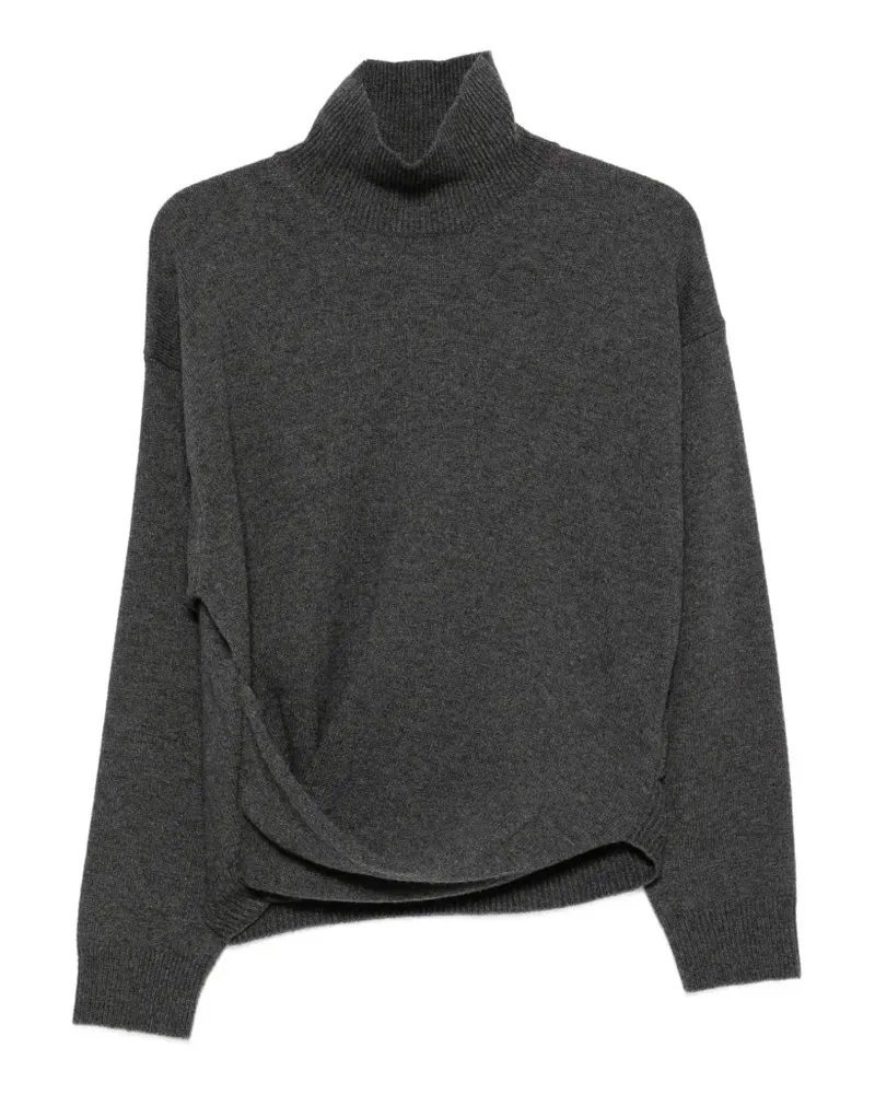 Róhe Sculpturaler Rollkragenpullover - Grau Grau