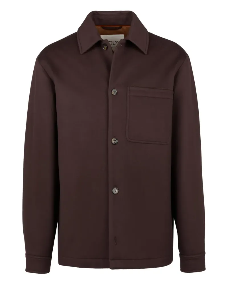 TOD'S Drap Hemdjacke - Braun Braun
