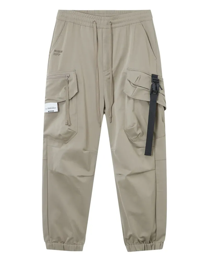 Musium Div. Schmal zulaufende Cargohose - Nude Nude