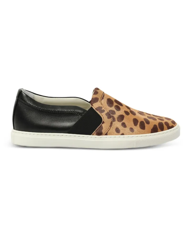 Lanvin Sneakers mit Leoparden-Print - Schwarz Schwarz