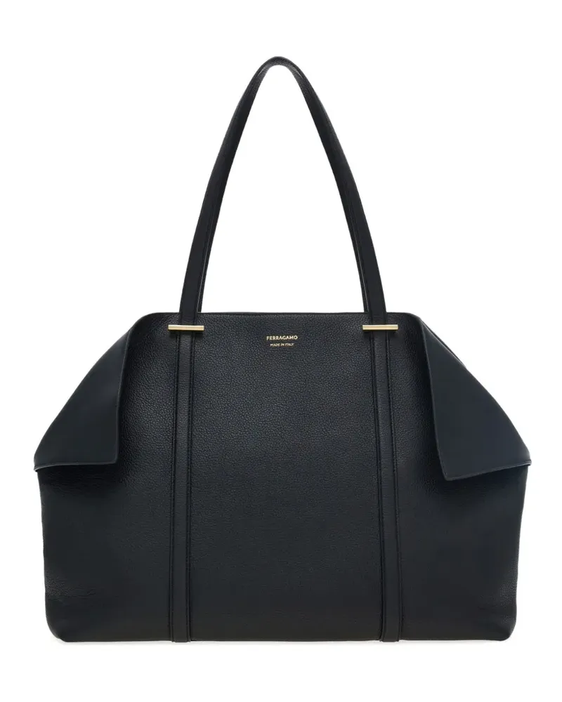 Ferragamo Große Tote Bag mit Umschlag - Schwarz Schwarz