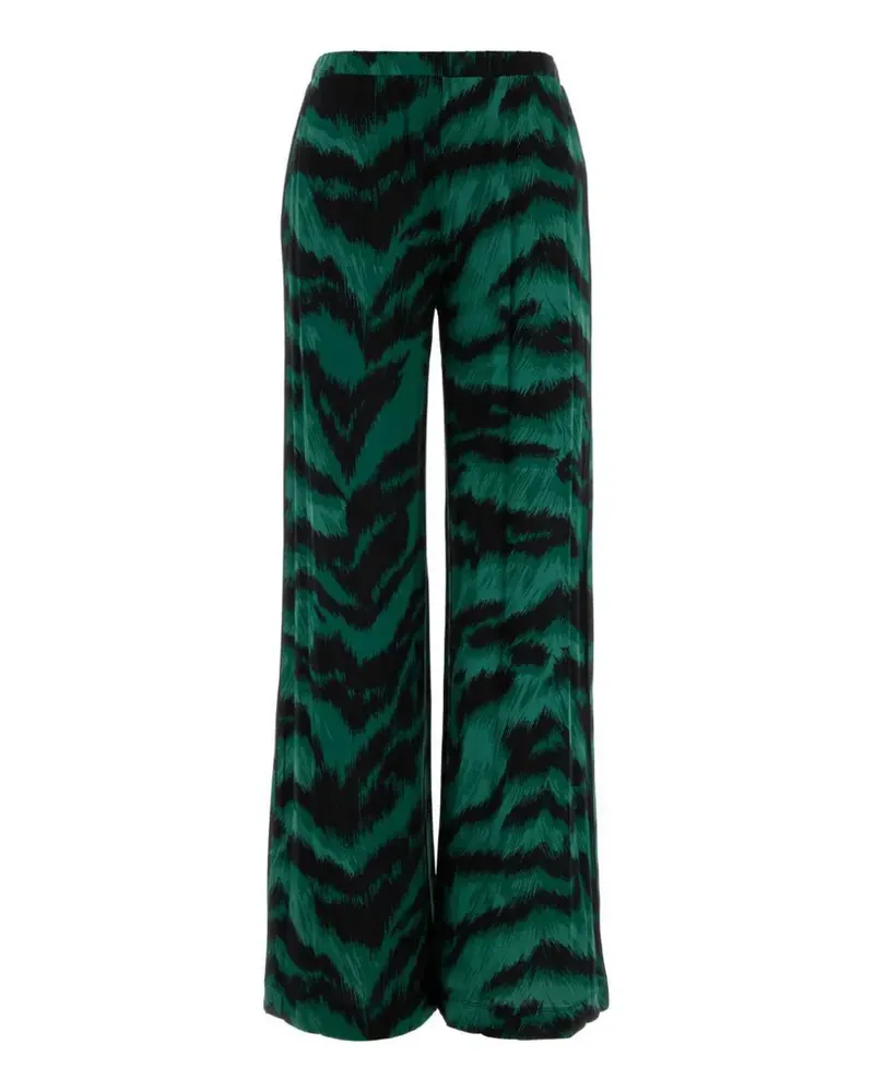 Diane von Furstenberg Malia Hose mit Tiger-Print - Grün Grün