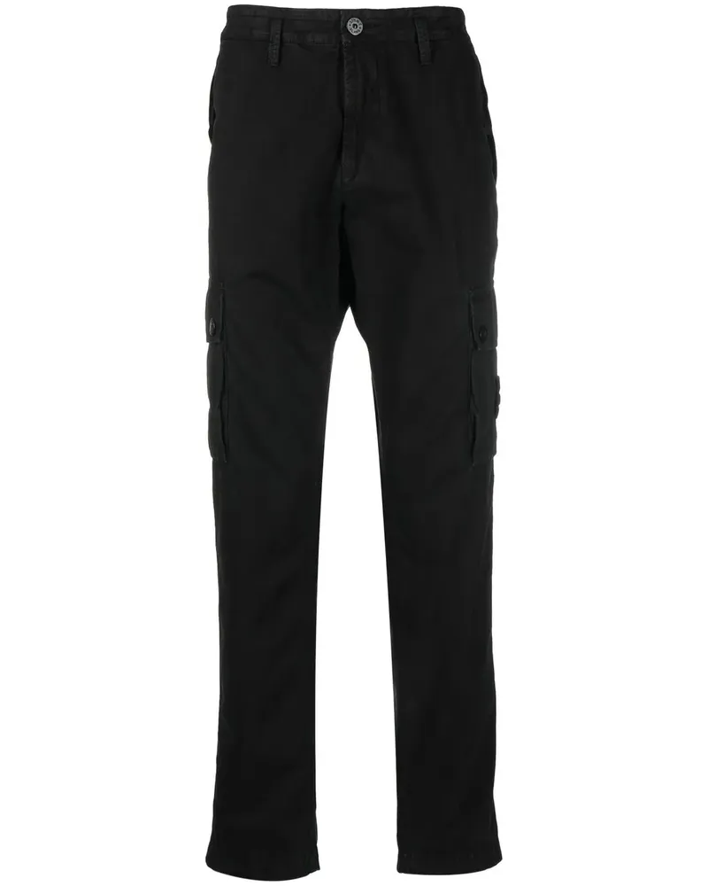 Stone Island Hose mit aufgesetzten Taschen - Schwarz Schwarz