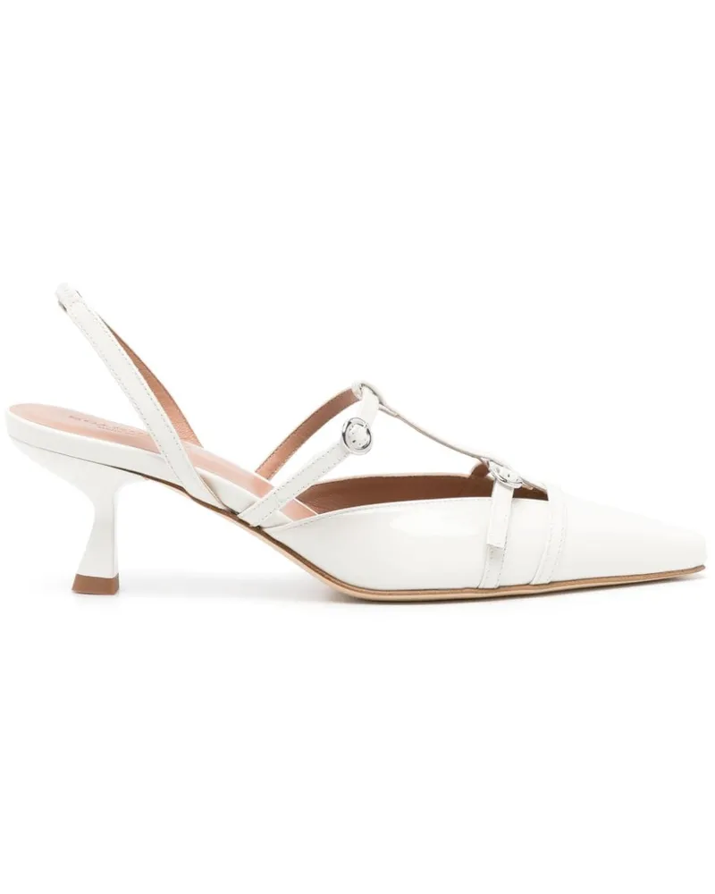 Scarosso Selena Pumps aus Lackleder 50mm - Weiß Weiß