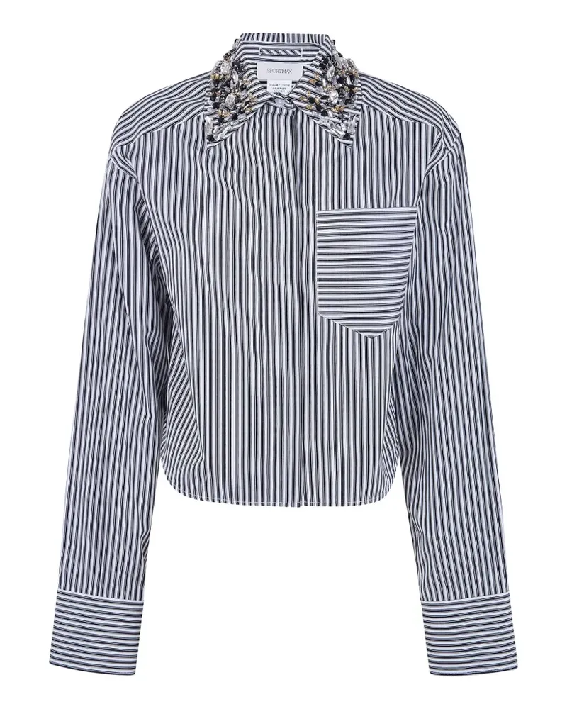 SPORTMAX Hemd mit verziertem Kragen - Weiß Weiß