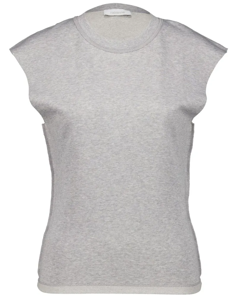 Paco Rabanne T-Shirt mit Kettendetail - Grau Grau