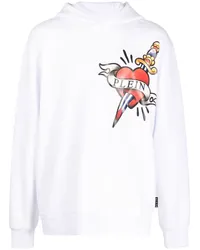 Philipp Plein Hoodie mit Logo-Print Weiß