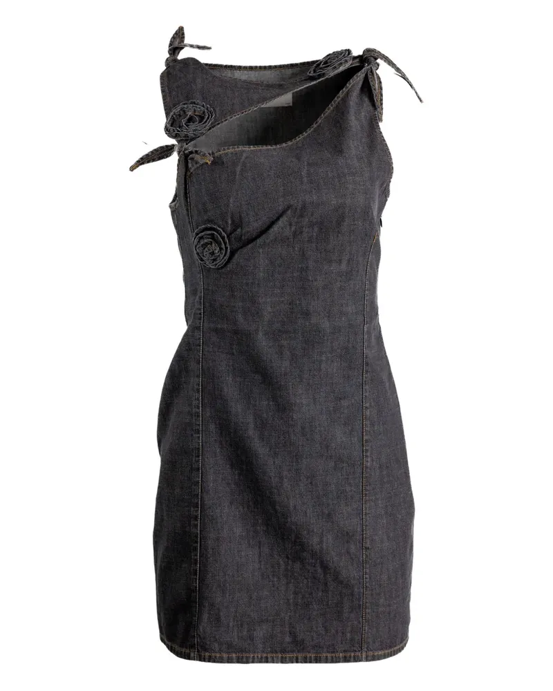 COPERNI floral-appliqué tie dress - Grau Grau