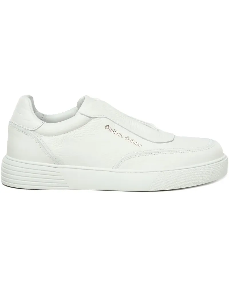 Giuliano Galiano Victory Sneakers mit Logo - Weiß Weiß