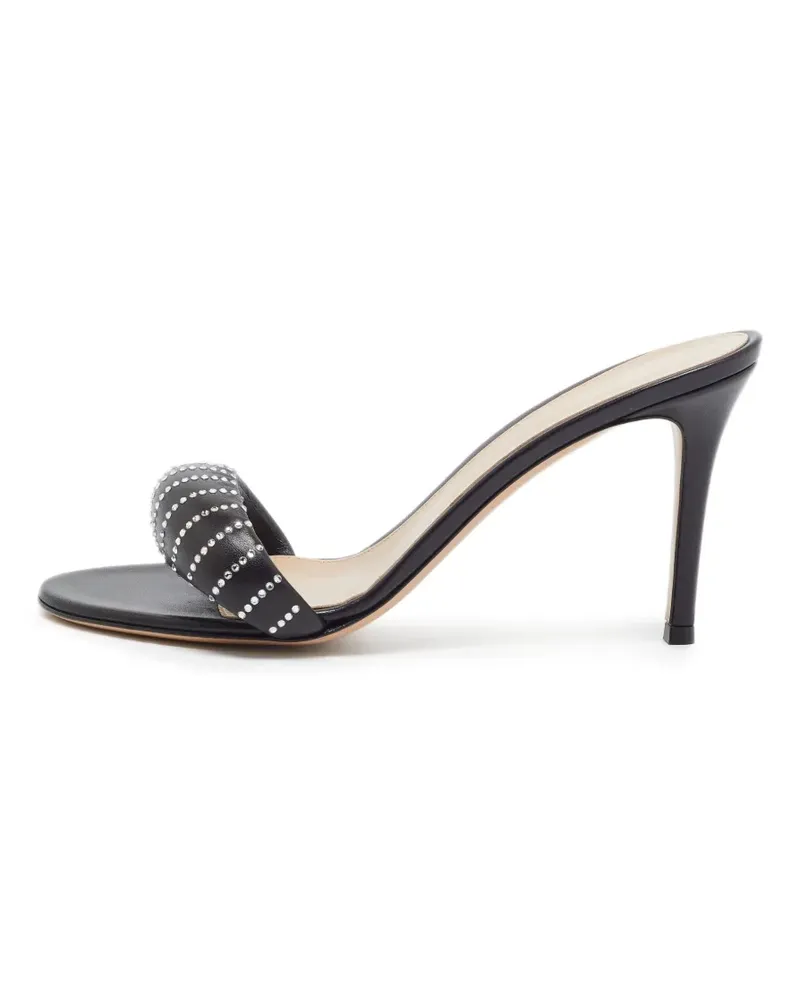 Gianvito Rossi Bijoux Sandalen mit Kristallen - Schwarz Schwarz