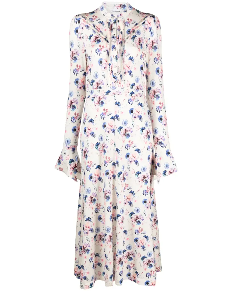 Paco Rabanne Kleid mit Print - Weiß Weiß