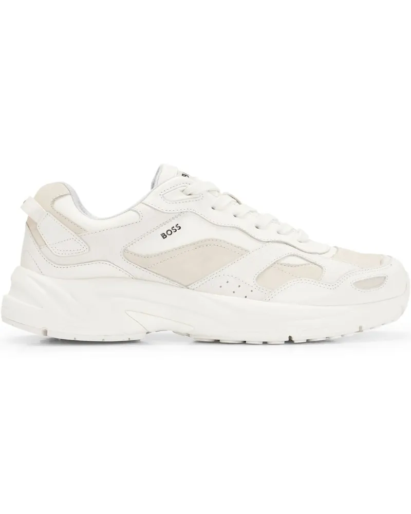 HUGO BOSS Sneakers mit Logo-Print - Weiß Weiß
