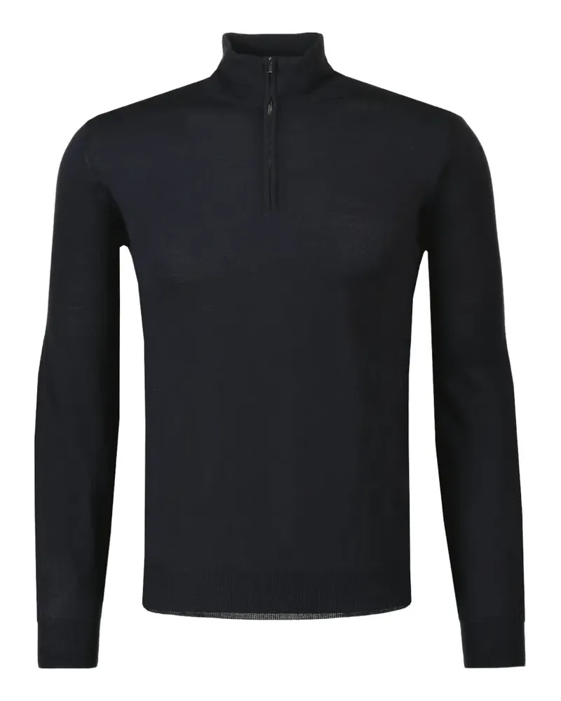 Filippo de Laurentiis Pullover mit kurzem Reißverschluss - Blau Blau