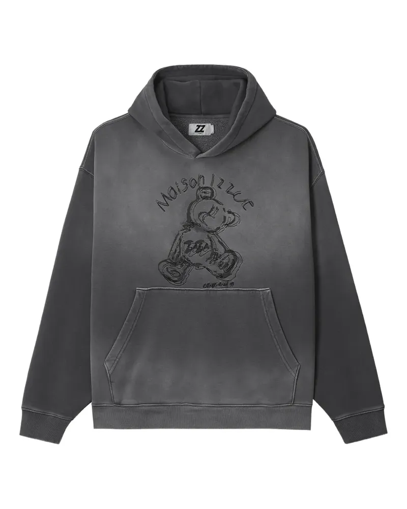 Izzue Hoodie mit grafischem Print - Grau Grau