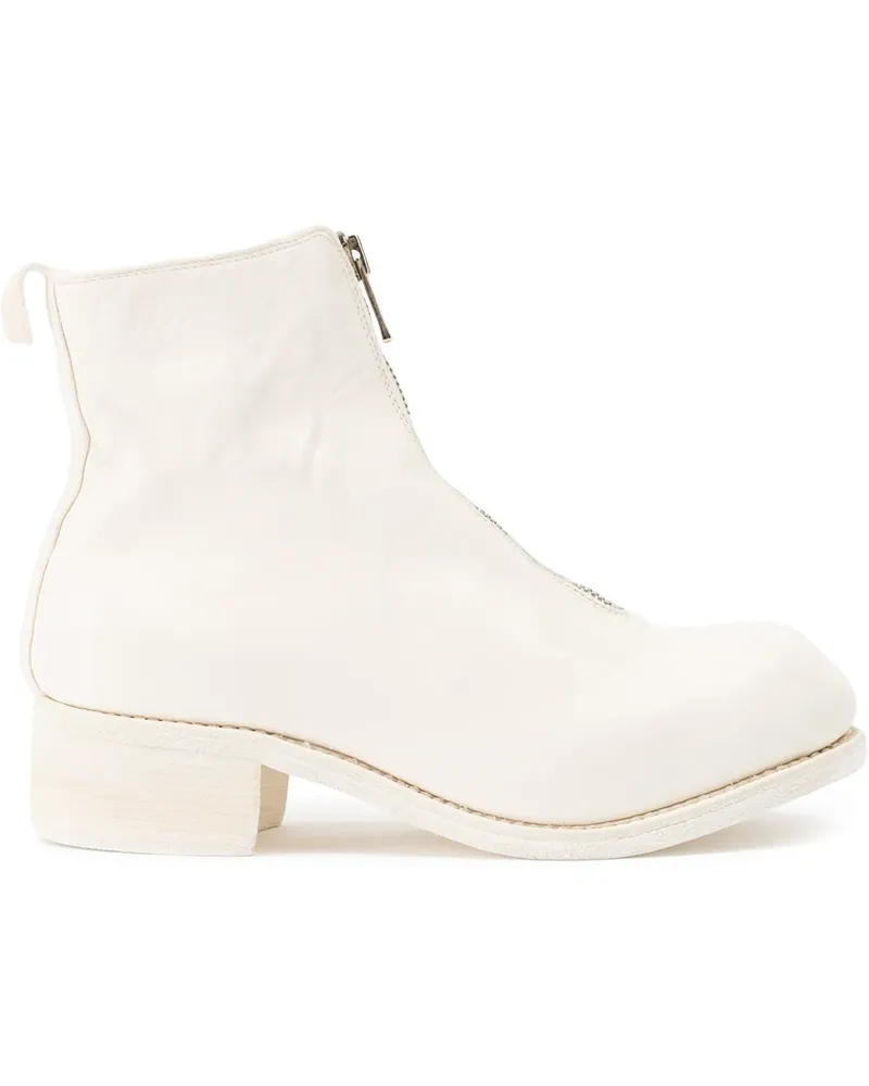 GUIDI Stiefeletten mit Reißverschluss - Weiß Weiß