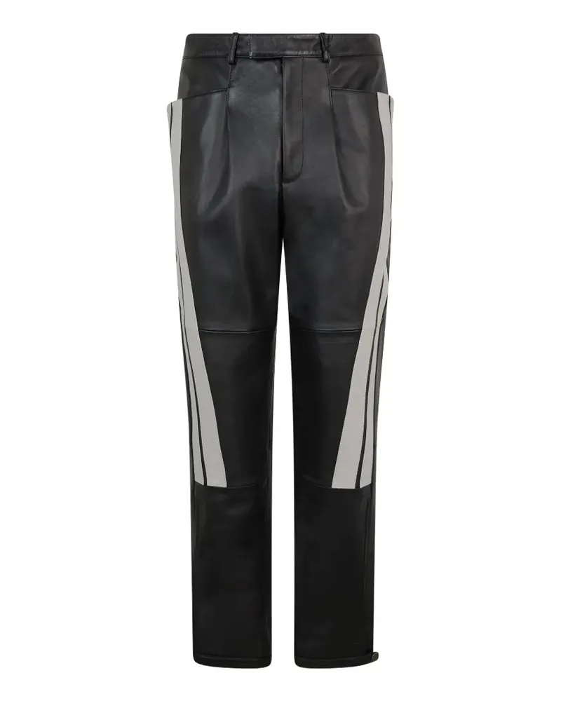 Moschino contrast-panel trousers - Schwarz Schwarz