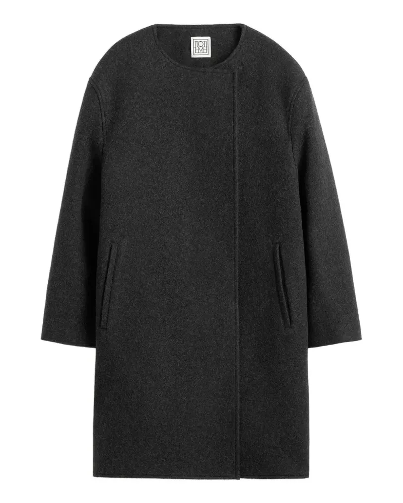 Totême Offener Mantel - Schwarz Schwarz