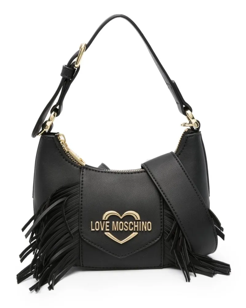 Moschino Handtasche mit Logo Schwarz