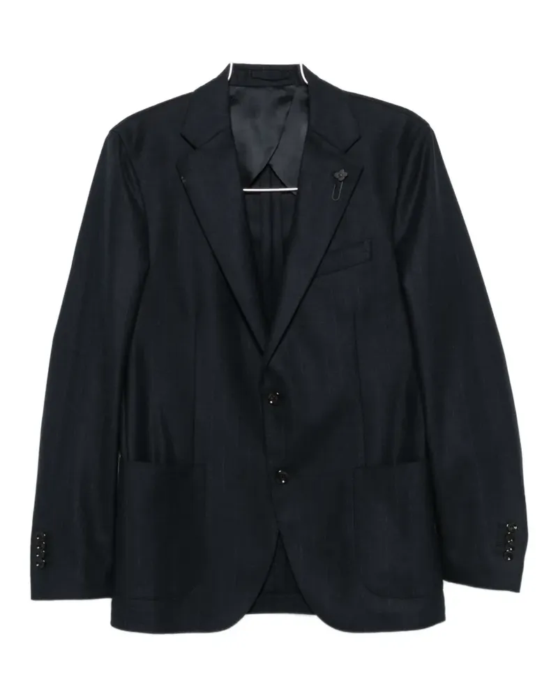 LARDINI pinstripe single-breasted suit - Blau Blau