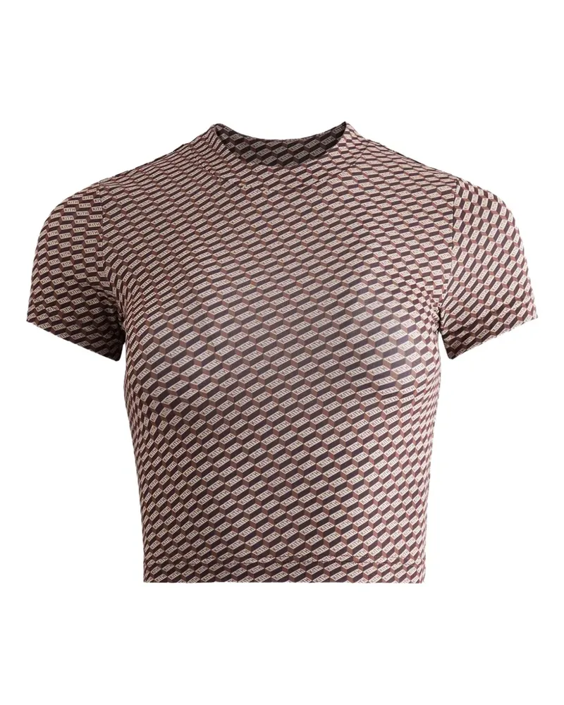 KITH Mulberry Sheer Monogram T-shirt - Braun Braun