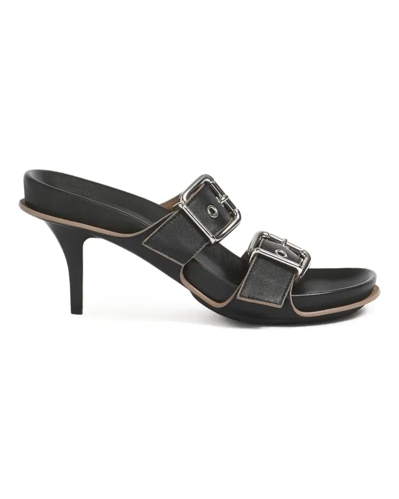 Marni Fussbett Sandalen in Schwarz mit Absatz Schwarz