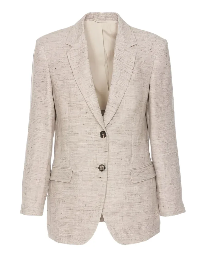 Brunello Cucinelli Blazer aus Leinen - Braun Braun