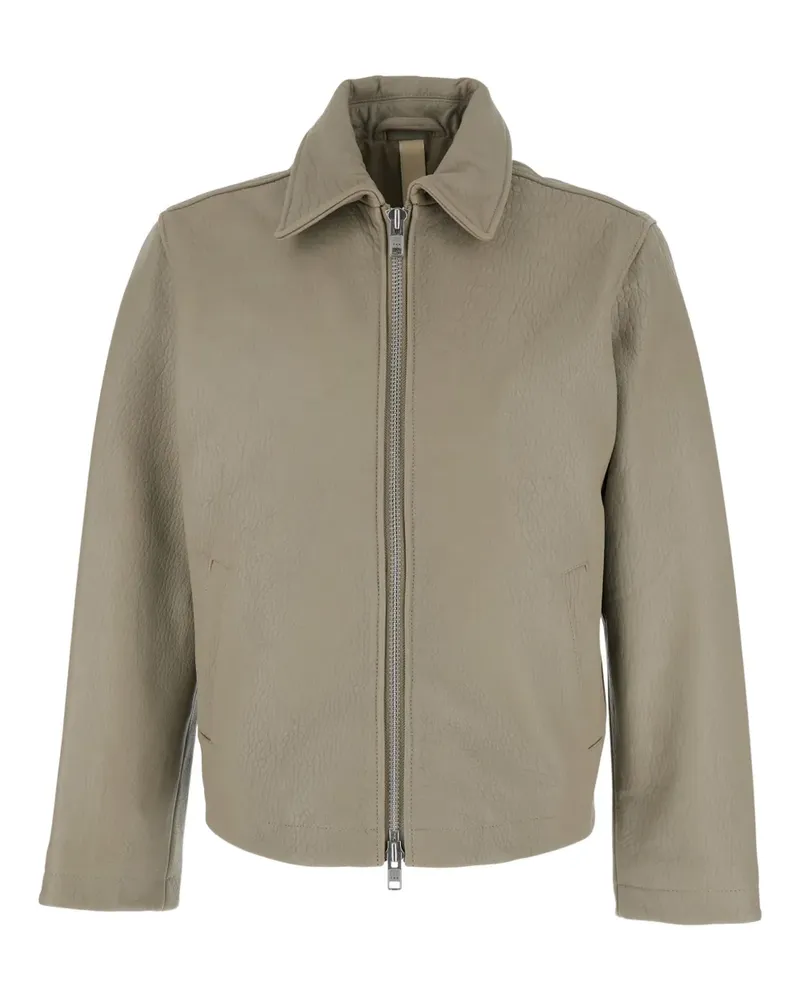 Sunflower zip-fastening leather jacket - Nude Nude