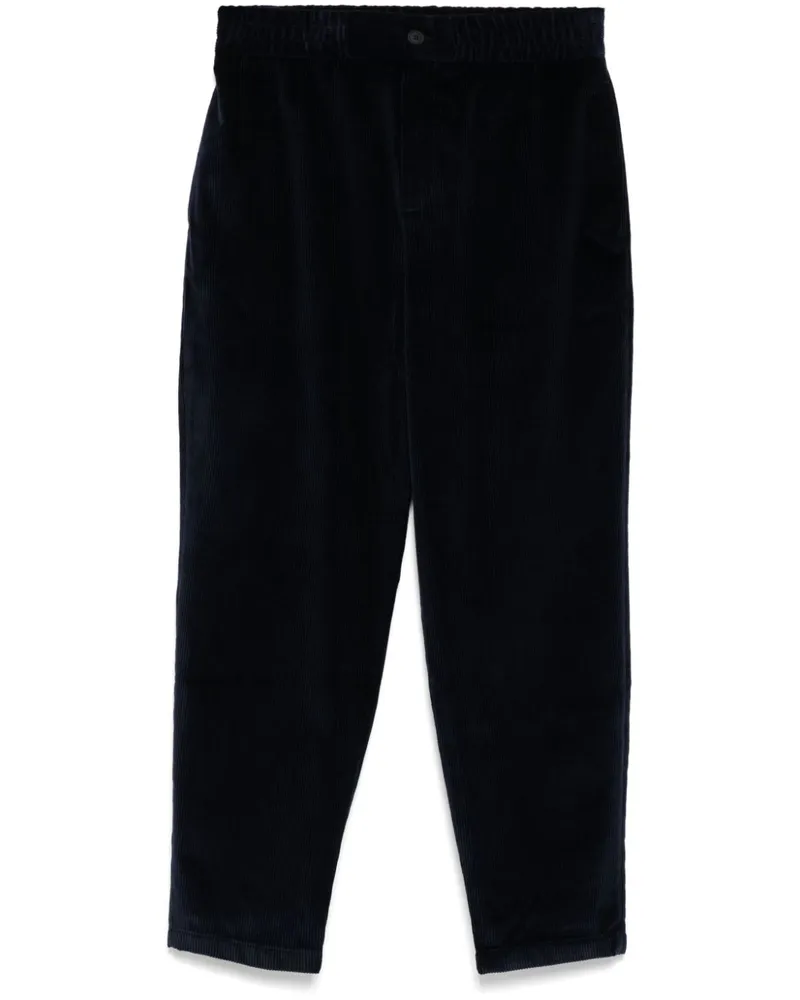 Kitsuné Hose aus Cord - Blau Blau