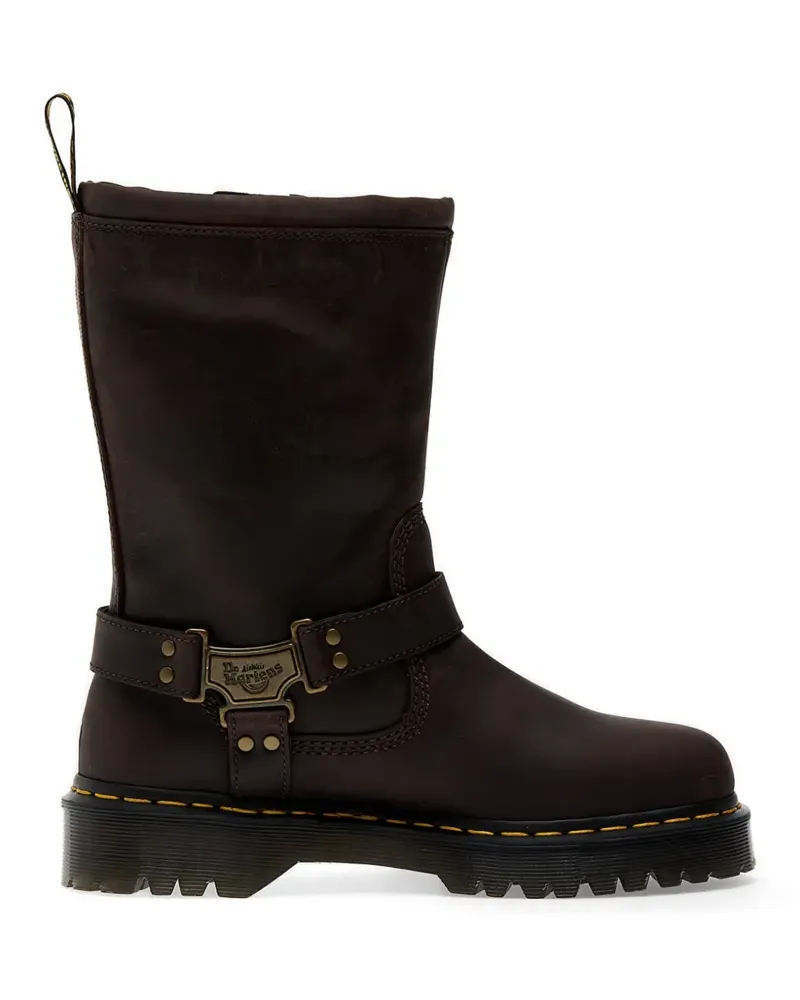 Dr.Martens buckle-strap leather boots - Braun Braun