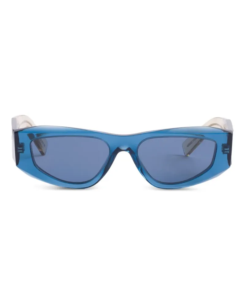 Prada Symbole Sonnenbrille mit eckigem Gestell - Blau Blau