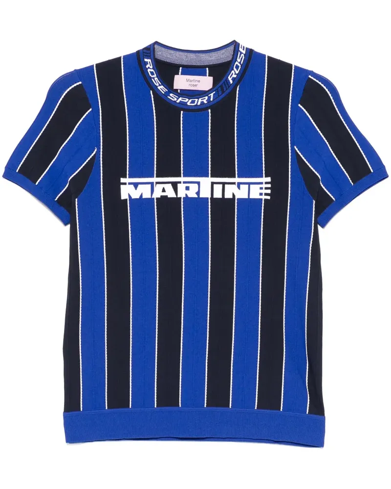 Martine Rose T-Shirt mit Logo-Print - Blau Blau