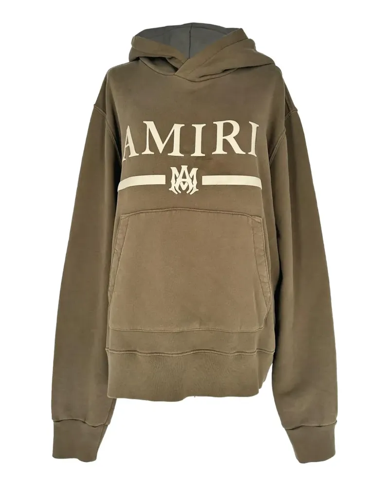 Amiri Bar logo-detail hoodie - Braun Braun