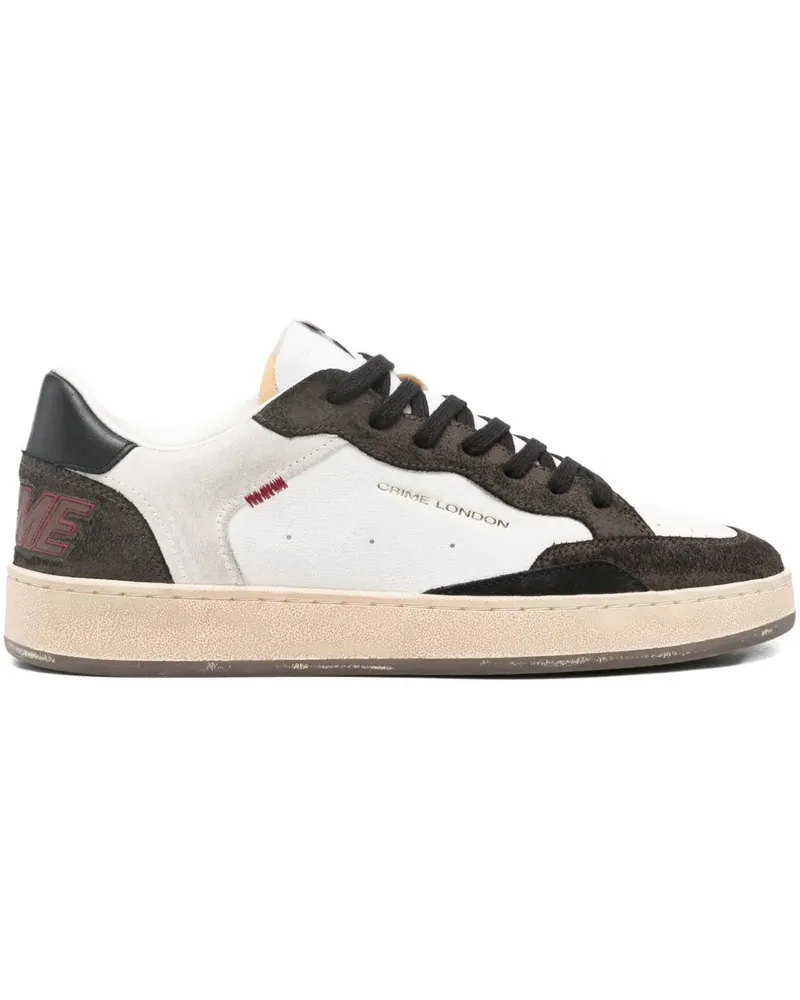 Crime Chelsea Sneakers aus Leder-Wildleder - Weiß Weiß
