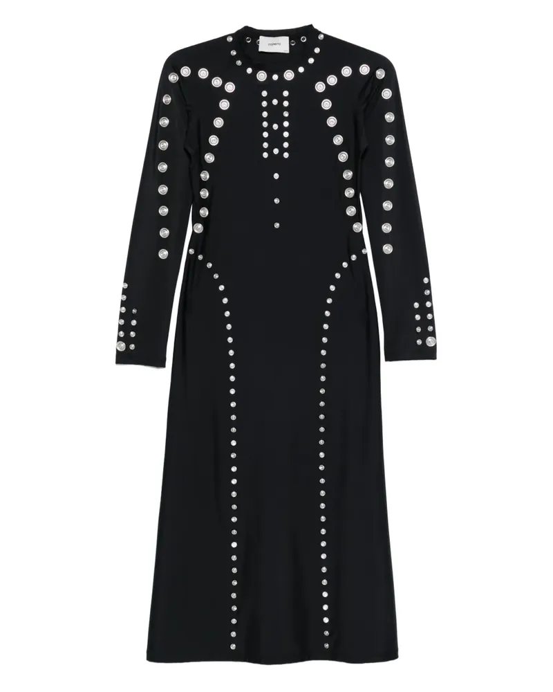 COPERNI Kleid im Metallic-Look - Schwarz Schwarz