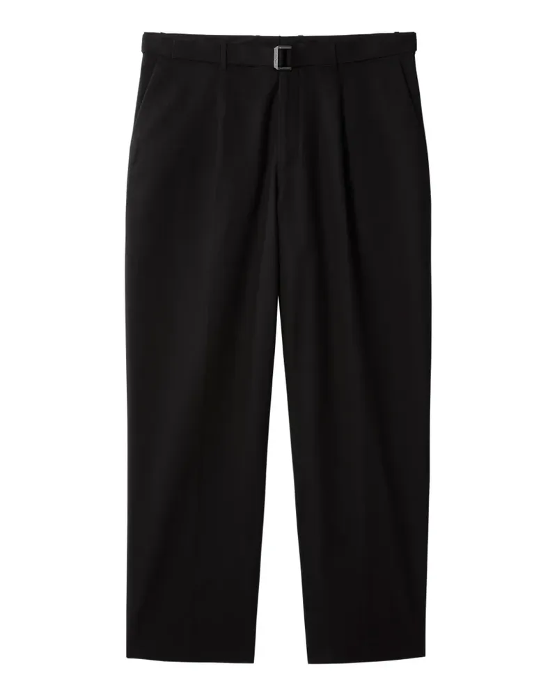 Calvin Klein belted pleat-detail trousers - Braun Braun