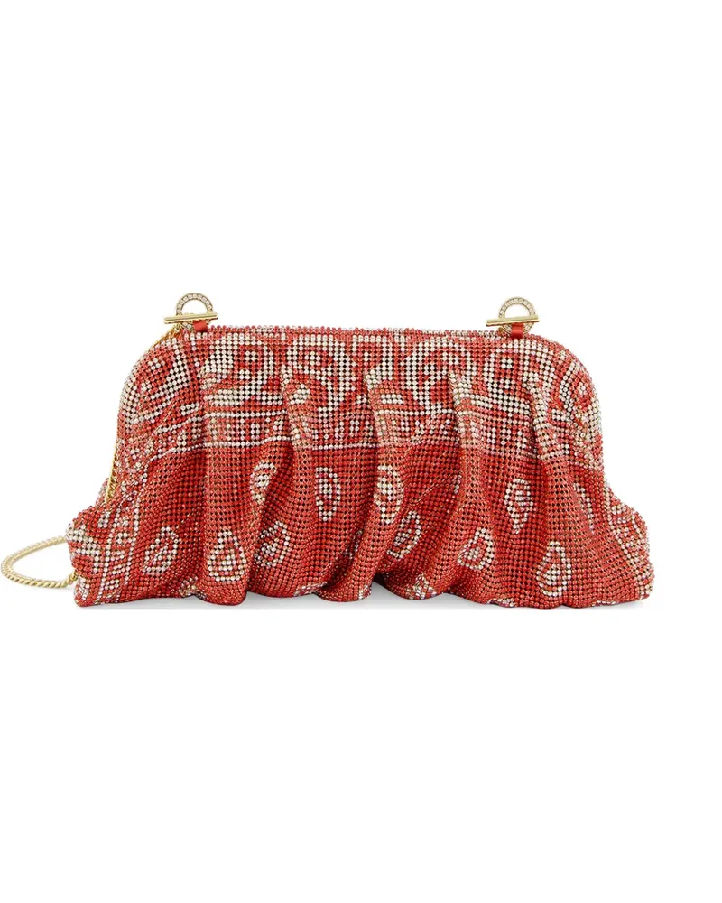 Benedetta Bruzziches Venus Clutch mit Paisley-Print - Rot Rot