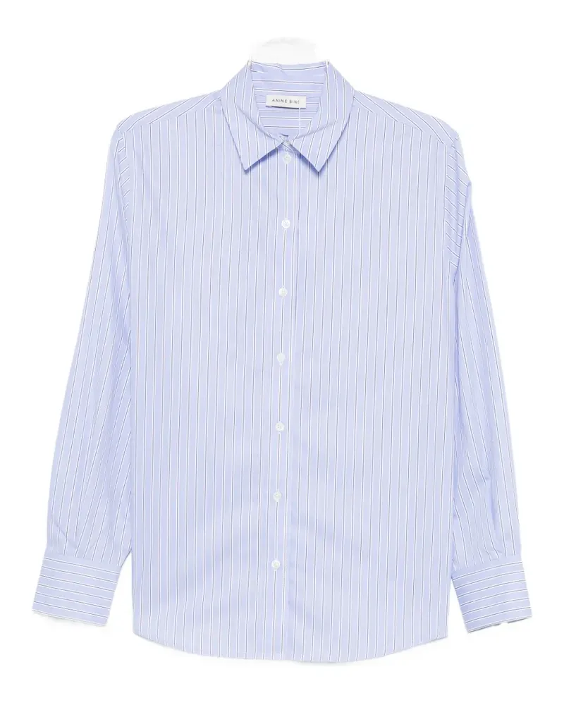 Anine Bing striped long-sleeve shirt - Blau Blau