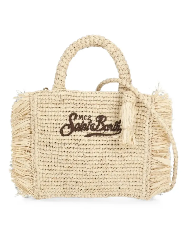 MC2 Saint Barth Vanity fringed mini bag - Nude Nude