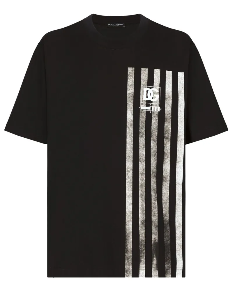 Dolce & Gabbana Gestreiftes T-Shirt - Blau Blau
