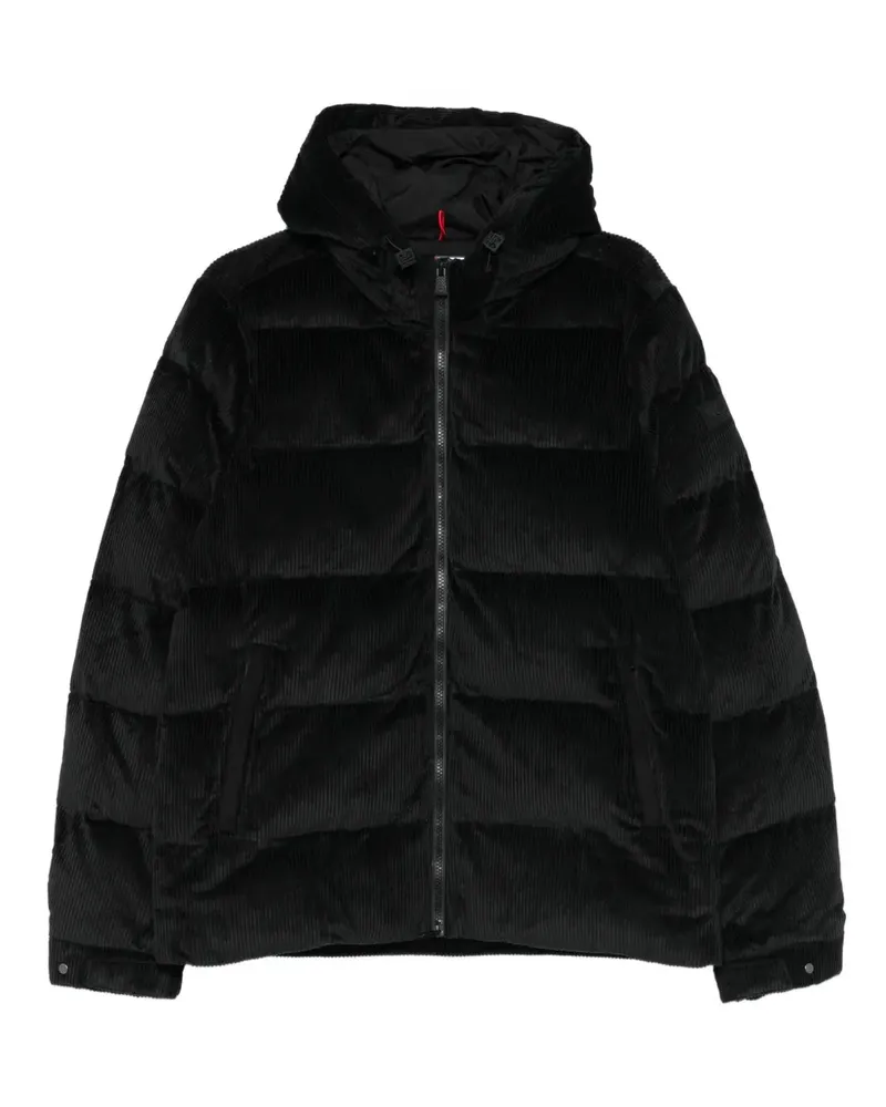 MC2 Saint Barth Maier hooded corduroy padded jacket - Schwarz Schwarz