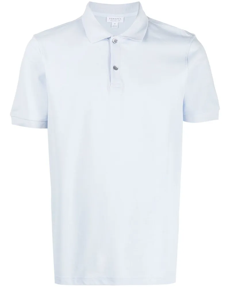 Sunspel Klassisches Poloshirt - Blau Blau