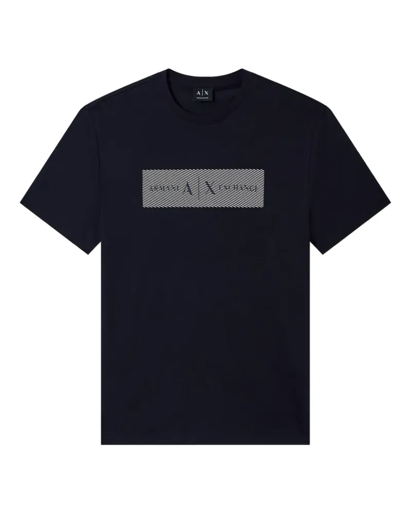 Armani Exchange pattern T-shirt - Blau Blau
