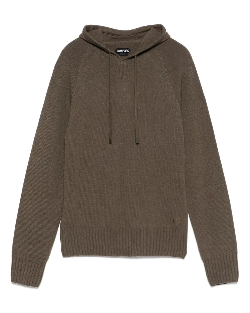Tom Ford Nahtloser Hoodie aus Kaschmir - Braun Braun
