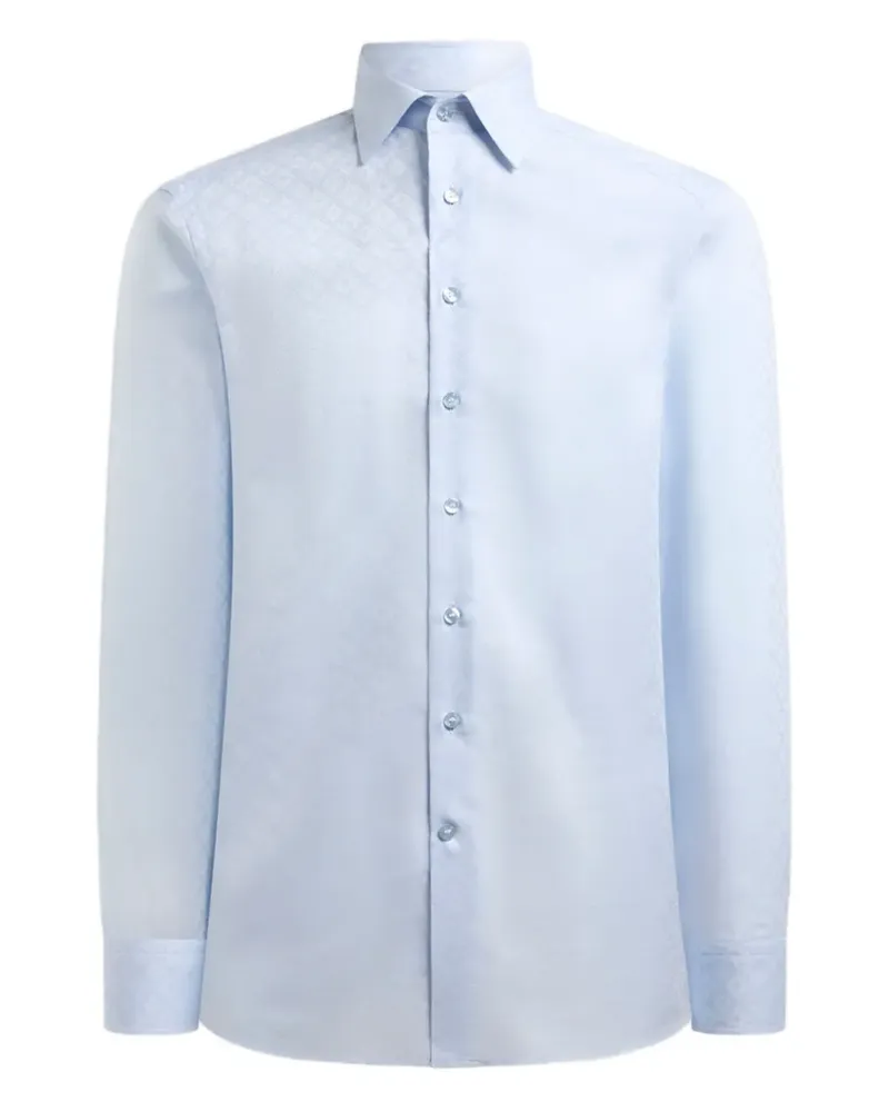 Etro Hemd aus Jacquard - Blau Blau