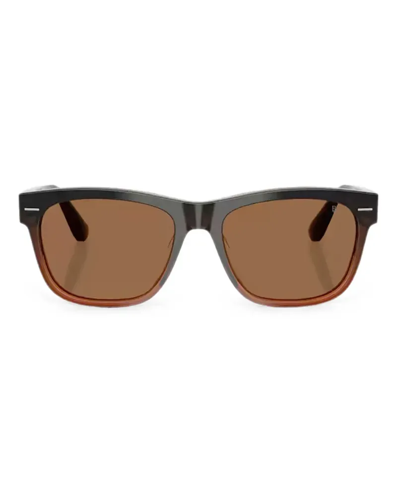 Brunello Cucinelli Sonnenbrille mit eckigem Gestell - Grau Grau
